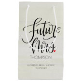Toekomstige Mrs Modern Calligraphy Bruidsfeestje Klein Cadeauzakje (Voorkant)