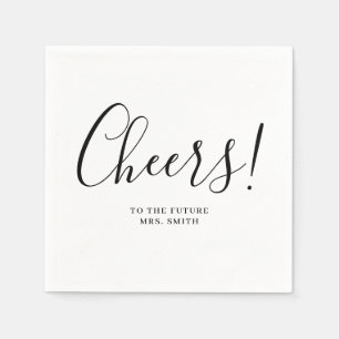 Toekomstige Mrs. Modern Vrijgezellenfeest Napkins Servet