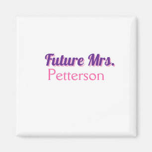 Toekomstige Mrs. Namebride bruiloft bachelorette d Magneet