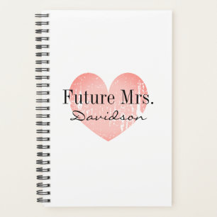 Toekomstige Mrs spiral bruiloft planner voor bruid