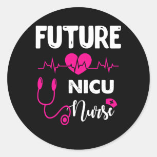 Toekomstige NiCu verpleegkundige student Ronde Sticker