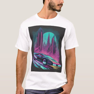 Toekomstige nostalgie: een neondroom t-shirt