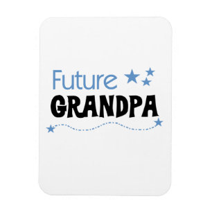 Toekomstige opa-shirts en cadeaus magneet