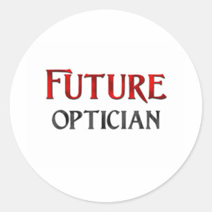 Toekomstige Opticien Ronde Sticker