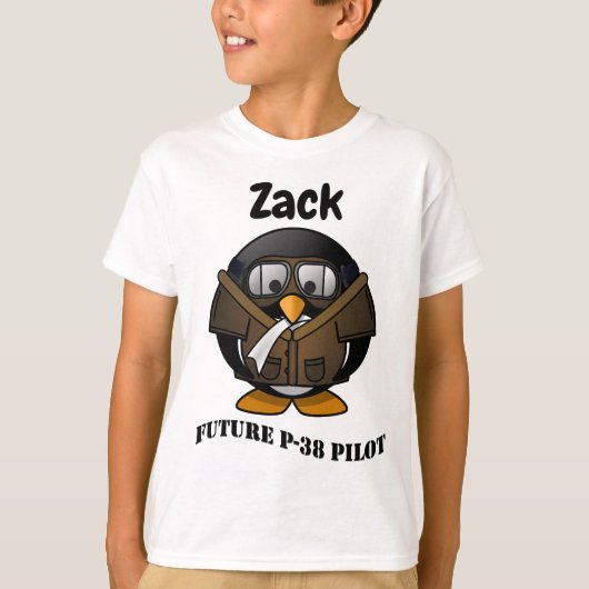Toekomstige P-38 PIlot T-shirt (Voorkant)