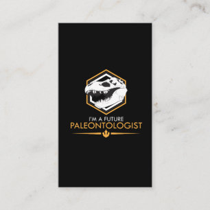 Toekomstige paleontoloog - Dinosaur Skull Dino Gif Visitekaartje