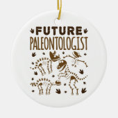 Toekomstige paleontoloog Paleontology Dinosaur Bot Keramisch Ornament (Voorkant)