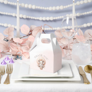 Toekomstige papa baby shower perzik olifant bedankdoosjes