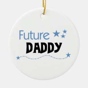 Toekomstige papa cadeaus keramisch ornament