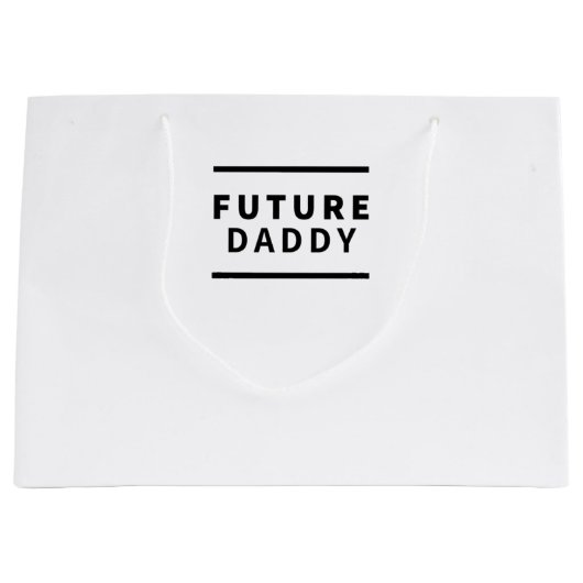 Toekomstige papa groot cadeauzakje (Voorkant)