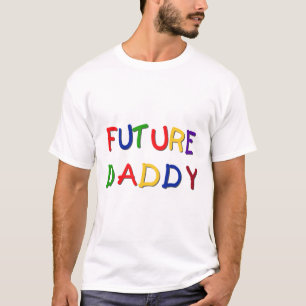 Toekomstige Papa Primaire Kleuren Tshirts en Gesch