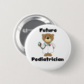 TOEKOMSTIGE PEDIATRICIAN RONDE BUTTON 5,7 CM (Voorkant /achterkant)