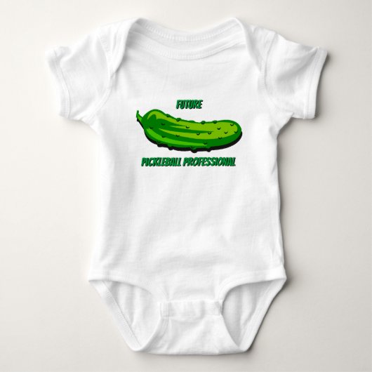 Toekomstige Pickleball Professional Baby Bodysuit (Voorkant)