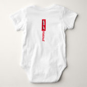 Toekomstige Pickleball Professional Baby Bodysuit (Achterkant)