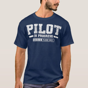 Toekomstige pilotenschool-Vintage T-shirt