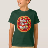 Toekomstige Pizza Maker grappig shirt van het ital (Voorkant)