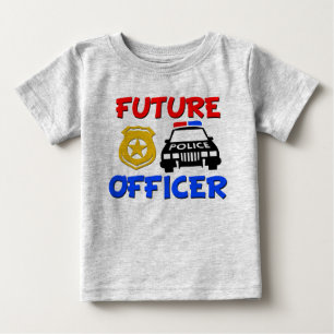 Toekomstige politieagent grappig shirt voor baby's