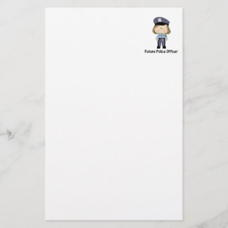 toekomstige politieagent ( meisje ) briefpapier