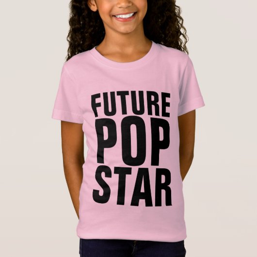 TOEKOMSTIGE POP STAR KINDER T-SHIRS T-SHIRT (Voorkant)