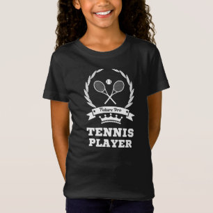 Toekomstige Pro Tennis Speler Motivatie Quote Zwar T-shirt