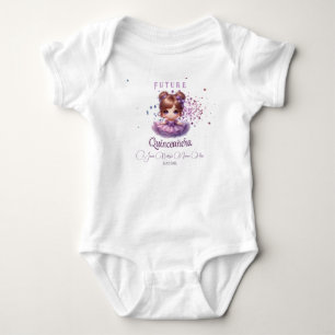 Toekomstige Quinceañera Baby Outfit – Paarse Lila Romper