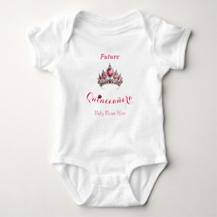 "Toekomstige Quinceañera" met Tiara en Babynaam Romper