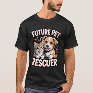 Toekomstige Redder van Huisdieren Knuffelkat en Ho T-shirt