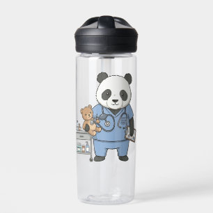 Toekomstige RN Panda: Aardige Geneeskunde Student Waterfles