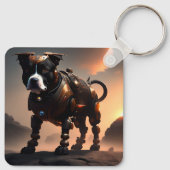 Toekomstige Robot Staffordshire Bull Terrier, Keyr Sleutelhanger (Achterkant)