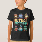 Toekomstige Robotics Engineer Kind Robot T-shirt (Voorkant)
