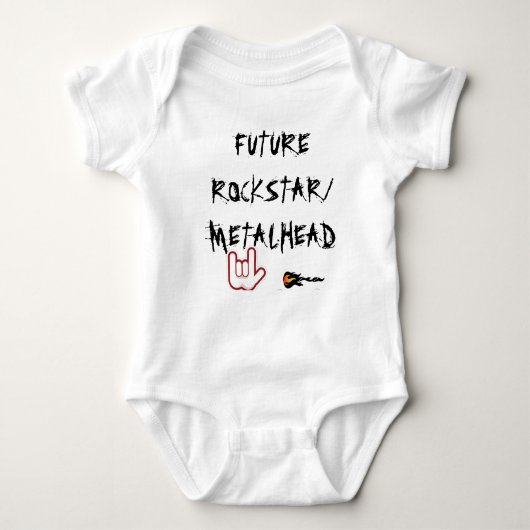 TOEKOMSTIGE ROCKSTAR/METALHEAD ROMPER (Voorkant)