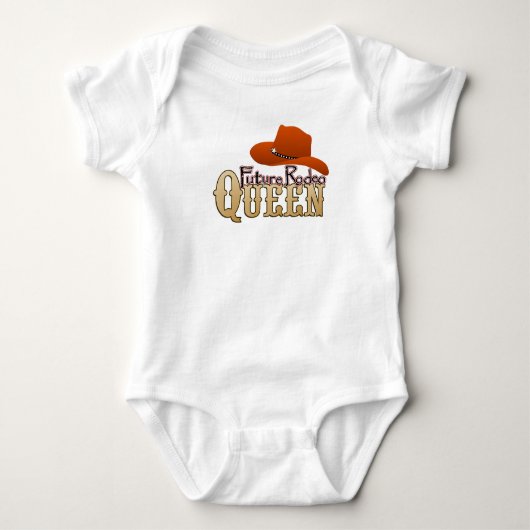 Toekomstige Rodeo Queen Baby Romper (Voorkant)