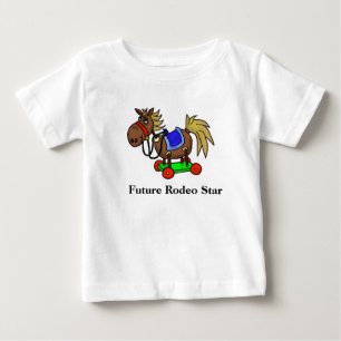 Toekomstige Rodeo Ster Speelgoed Paard Baby T-shir