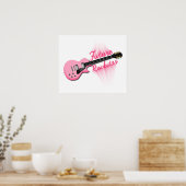 Toekomstige roze Rockstar-poster Poster (Keuken)