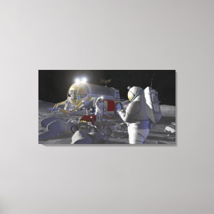 Toekomstige ruimteverkenningsmissies 11 canvas afdruk