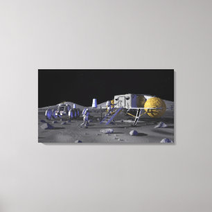 Toekomstige ruimteverkenningsmissies 13 canvas afdruk