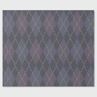 Toekomstige Schemering Argyle Kerstmis Cadeaupapier