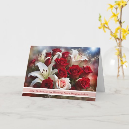 Toekomstige schoondochter Gelukkige Moederdag Kaart (Gele Bloem)