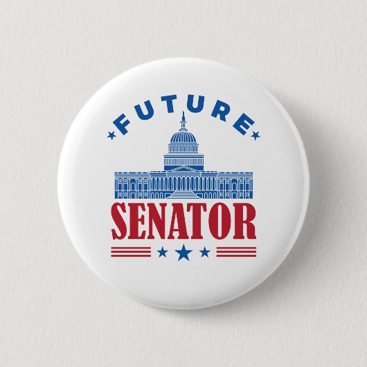 Toekomstige senator ronde button 5,7 cm (Voorkant)