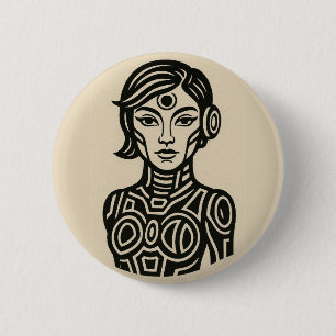Toekomstige Sigillen Speld Ronde Button 5,7 Cm
