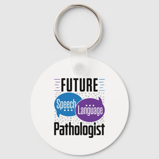 Toekomstige Speech Language Pathology SLP Sleutelhanger (Voorkant)