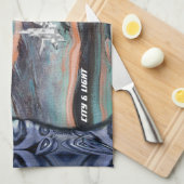 Toekomstige stad van licht theedoek (Quarter Fold)