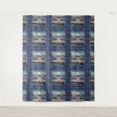 Toekomstige stad van licht wandkleed (Voorkant)