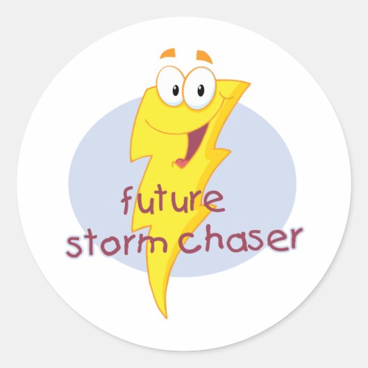 Toekomstige Storm Ronde Sticker (Voorkant)