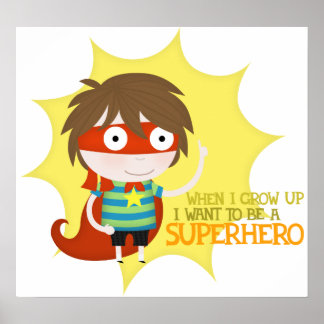 Toekomstige superheld (groot poster) poster