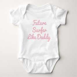 Toekomstige Surfer als papa Baby Bodysuit