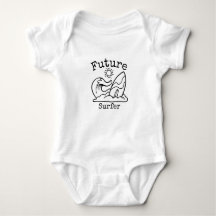 Toekomstige Surfer-baby, baby-Surf-Shirt, surfen