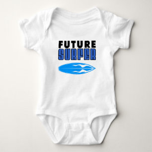 Toekomstige Surfer Blue Surf Board Romper