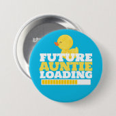 Toekomstige Tante Laadt Eendje Baby Shower Ronde Button 7,6 Cm (Voorkant /achterkant)
