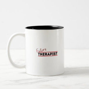 Toekomstige therapist tweekleurige koffiemok